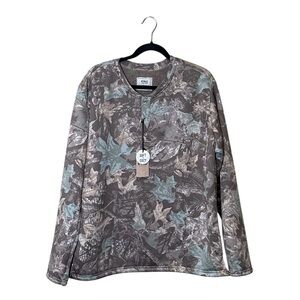 Nomad Men's Crewneck Sweater - Camouflage,Sherpa inside,Size L,NWT